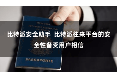 比特派安全助手  比特派往来平台的安全性备受用户相信
